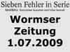 Wormser Zeitung - 1.07.2009